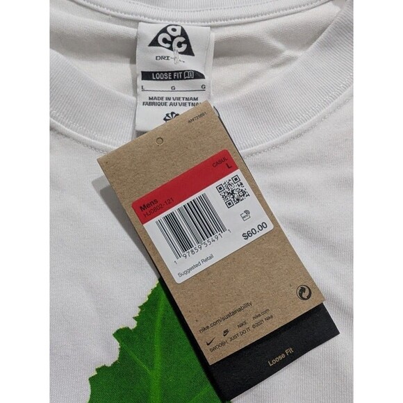 Nike ACG Long Sleeve Ants T-Shirt Summit White HJ0802-121 Men's Size Large NWT - Picture 9 of 9